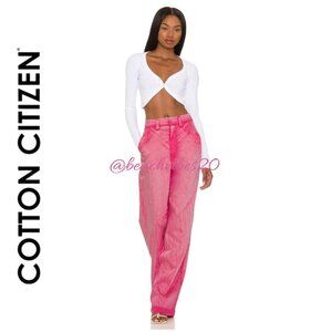 COTTON CITIZEN The London Relaxed Pant Sun Faded Pink 28 NWT